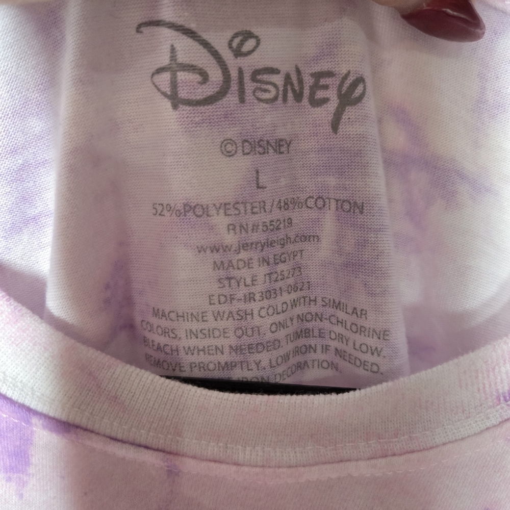 Disney Alice in Wonderland Kids T-Shirt - Pink and Purple Tie-Dye - Picture 2 of 3